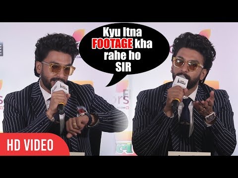 Q Itna Footage kha rahe ho SIR | Ranveer Singh to Senior Journalist in Filmfare Press Conference