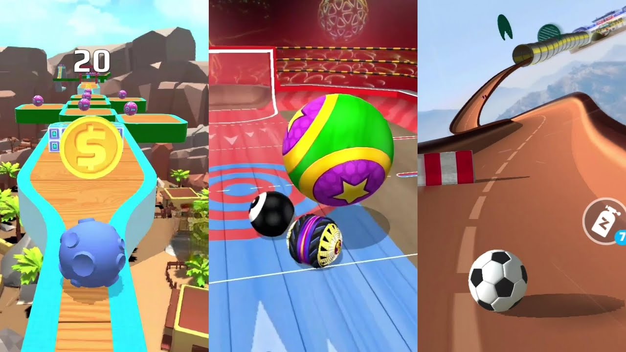⚽️Sky Rolling Ball 3D🎯 Racing Ball Master 3D⛳️ Going Balls SpeedRun ...