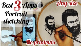 portrait drawing apps/photo converting apps with detailed steps /how to draw portrait using mobile screenshot 5