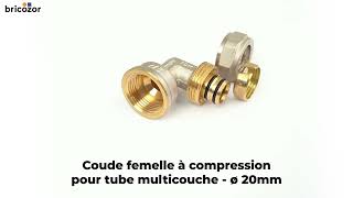 VIDÉO 360° - Coude femelle à compression pour tube multicouche - diam 20 mm BOUTTÉ by Bricozor 36 views 2 months ago 26 seconds