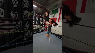 KId Destino hits an awesome Tornado DDT!Santino Bros. Wrestling in East Los Angeles, CA.