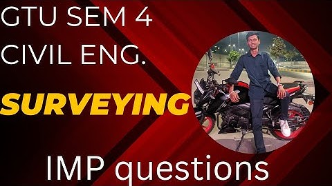 GTU SURVEYING IMP QUESTIONS | SEM 4 CIVIL ENGINEERING | IMP EXAMPLES