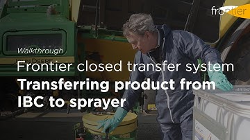 Frontier CTS walkthrough: transferring product into a sprayer