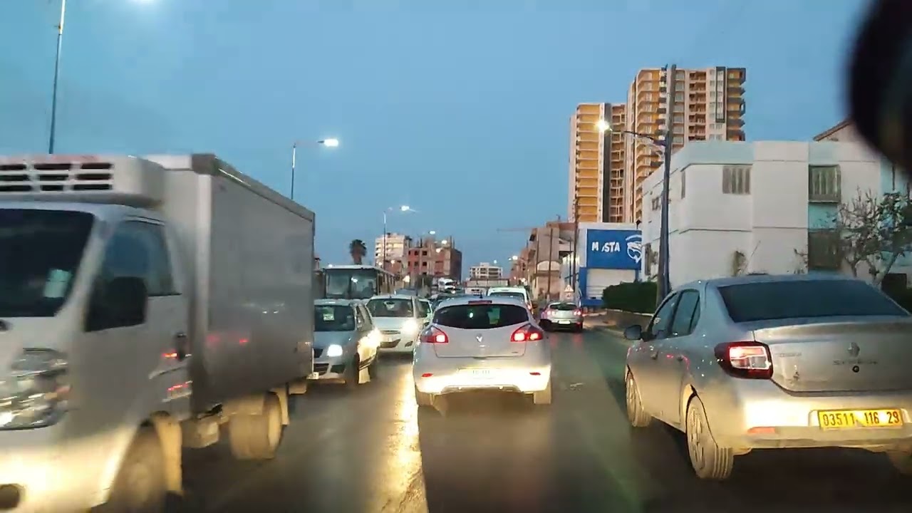 02 janvier 2023 driving in Mostaganem la nuit.