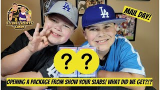 We got an LED card display from Show Your Slabs + surprise PSA slabs! Watch to find out what we got