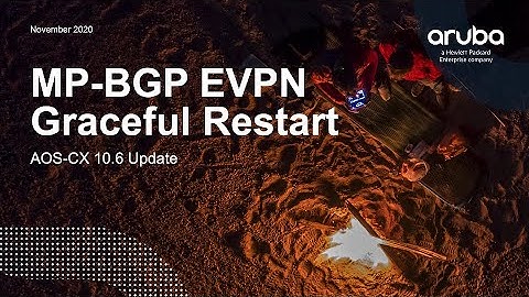AOS-CX 10.06 update - MP-BGP EVPN Graceful Restart