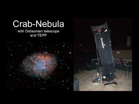 Messier 1 Crab nebula with 20" Dobsonian (Skywatcher Stargate 500P)