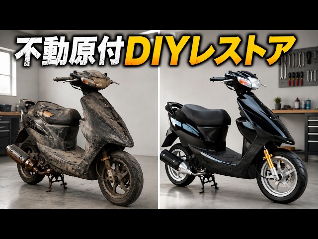 総集編 不動原付DIYレストア スズキZZ - YouTube