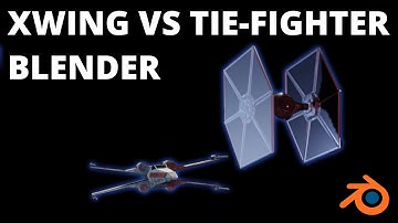 STARWARS - XWING VS TIE FIGHTER - BLENDER ANIMATION