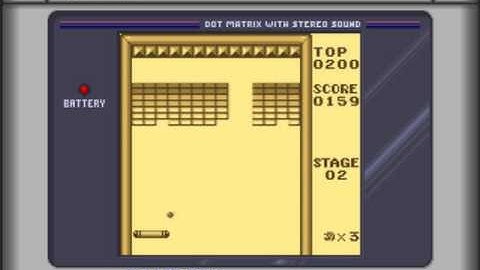 Infuriating Puzzle Game: Alleyway (1989 Nintendo) [GB]