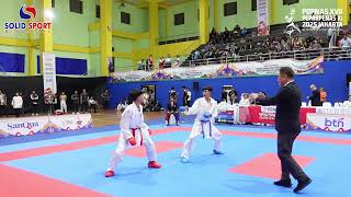 FELICX PARLINDUNGAN SINAGA JATENG VS TAZKYA PUTRA MASHUDI JABAR | POPNAS KARATE 2025 screenshot 2