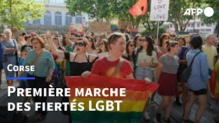 Première marche des fiertés LGBT en Corse | AFP