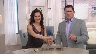 Artisan Crafted Painted Porcelain Ring Sterling Silver on QVC