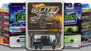 Showcase - HW Elite 64 MB G 63 AMG 6×6, Neon Speeders Mix 2, 5-packs Ferrari, Motor Show &amp; Many More