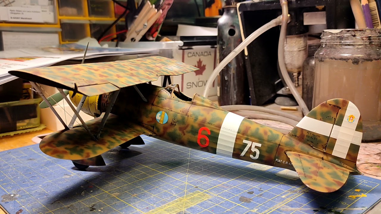 Recensione in italiano: Fiat CR42 ICM scala 1/32 Parte 2