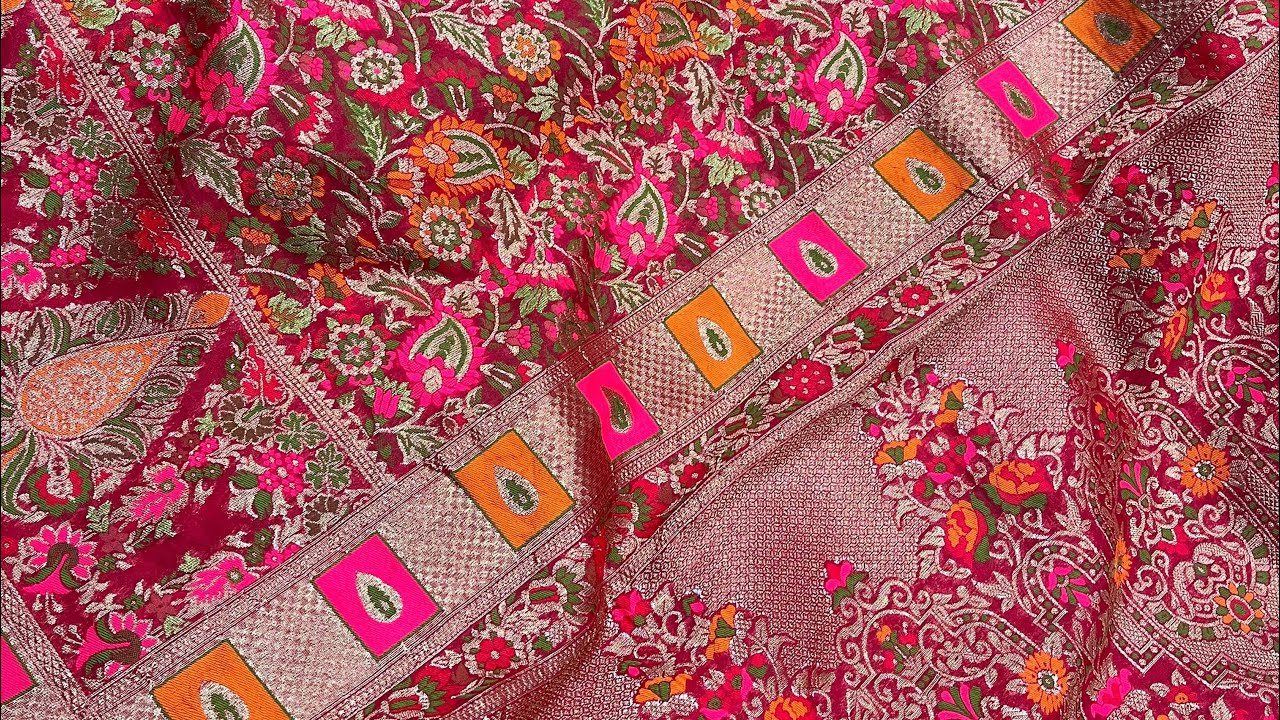 500 to 9000 beautiful sarees sale 😀❤️ fancy sarees for banarsi #viralvideo #purehandlooms 