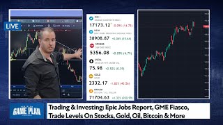 Trading & Investing: Epic Jobs Report, GME Fiasco, Trade Levels On Stocks, Gold, Oil, Bitcoin & More