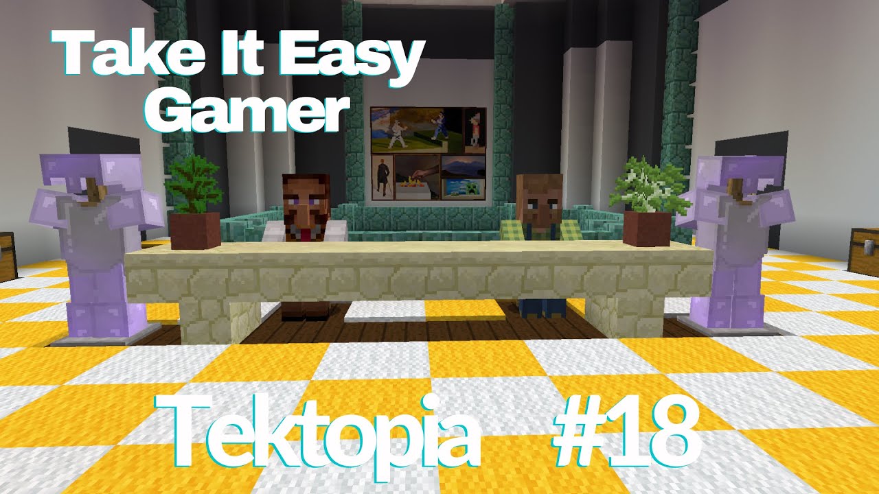 Minecraft Tektopia Town Hall Storage Room Upgrade Episode 18