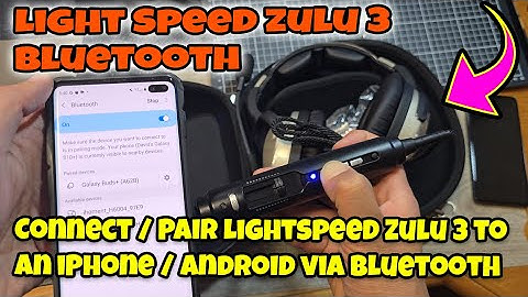 How to Connect/Pair Lightspeed Zulu 3 ANR Headset to an iPhone/Android via Bluetooth