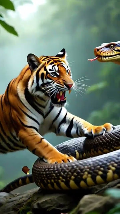Bengal Tiger vs Giant King Cobra | Ultimate Jungle Battle