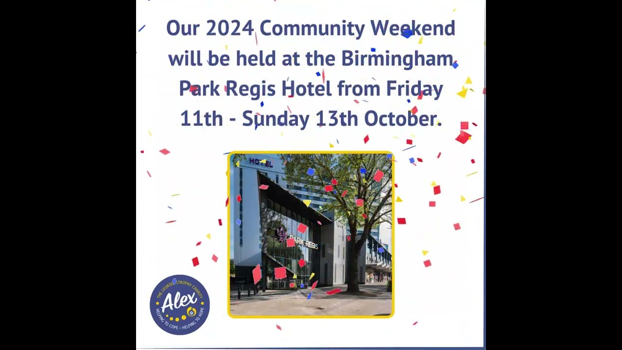 Alex TLC Community Weekend 2024 announcement
