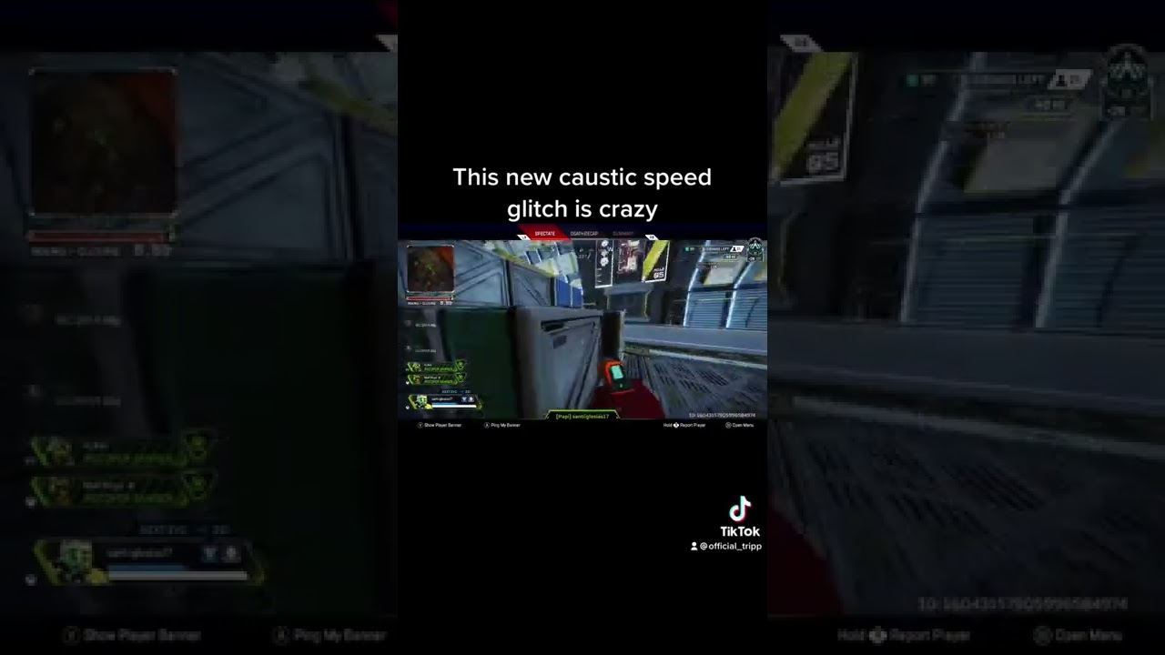 Caustic speed glitch