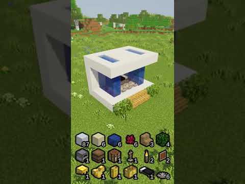 Minecraft building tutorial mini waterfall House#minecraft #minecraftpe #shorts