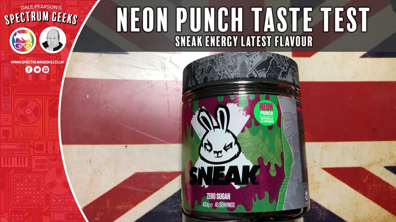 Sneak Energy Neon Punch Taste Test