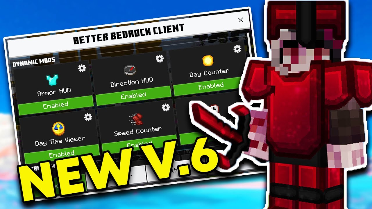 Better Bedrock Client V6 (1.19, 1.18) - FPS Boost, Mod Menu, Animated Cape  