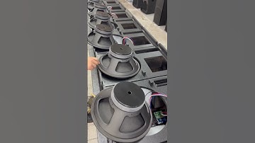 TACT Pro Audio factory single 12 inch pa speakers and double 12 inch line array in production