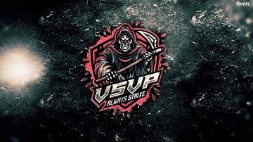 3d grunge metal logo intro
