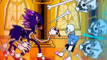 Sans (Undertale) Vs Sonic.exe DC2 ANIMATION PART 2!