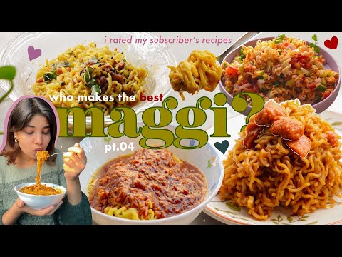 i rated your maggi recipes to find the best one 👑  pt.04