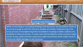 Best Underpinning Service in Melbourne