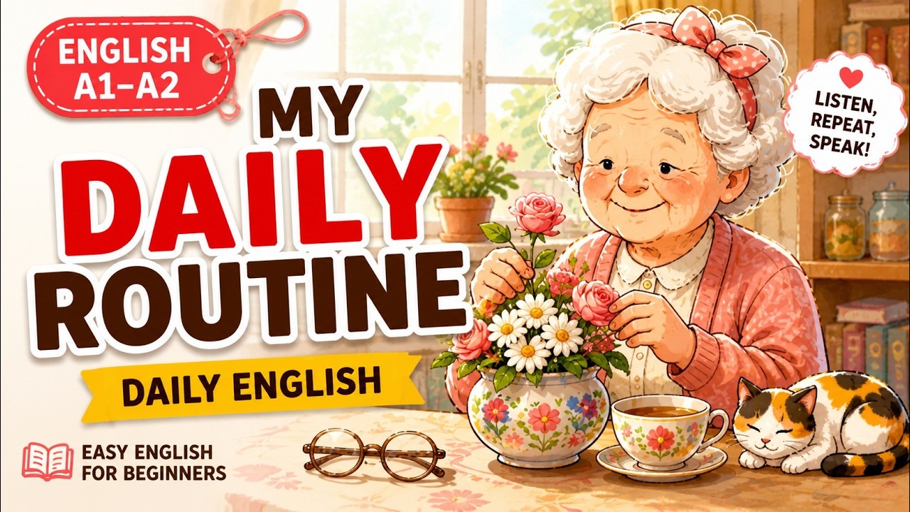 Speak Simple English 🗣️ My Daily Routine (Easy English for Beginners ...