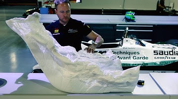 Behind the scenes of a race-car seat fitting