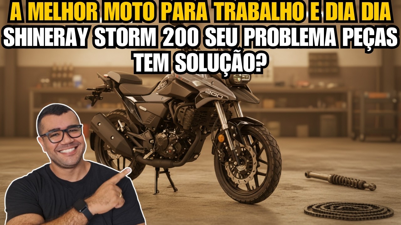 A MELHOR MOTO PARA TRABALHO E DIA DIA SHINERAY STORM 200 SEU PROBLEMA PEÇAS TEM SOLUÇÃO?