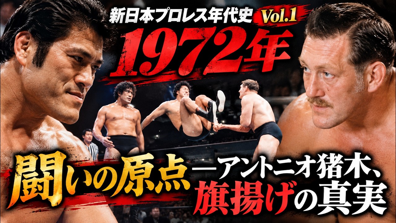 新日本プロレス年代史 Vol.1】1972年「闘いの原点 ― アントニオ猪木