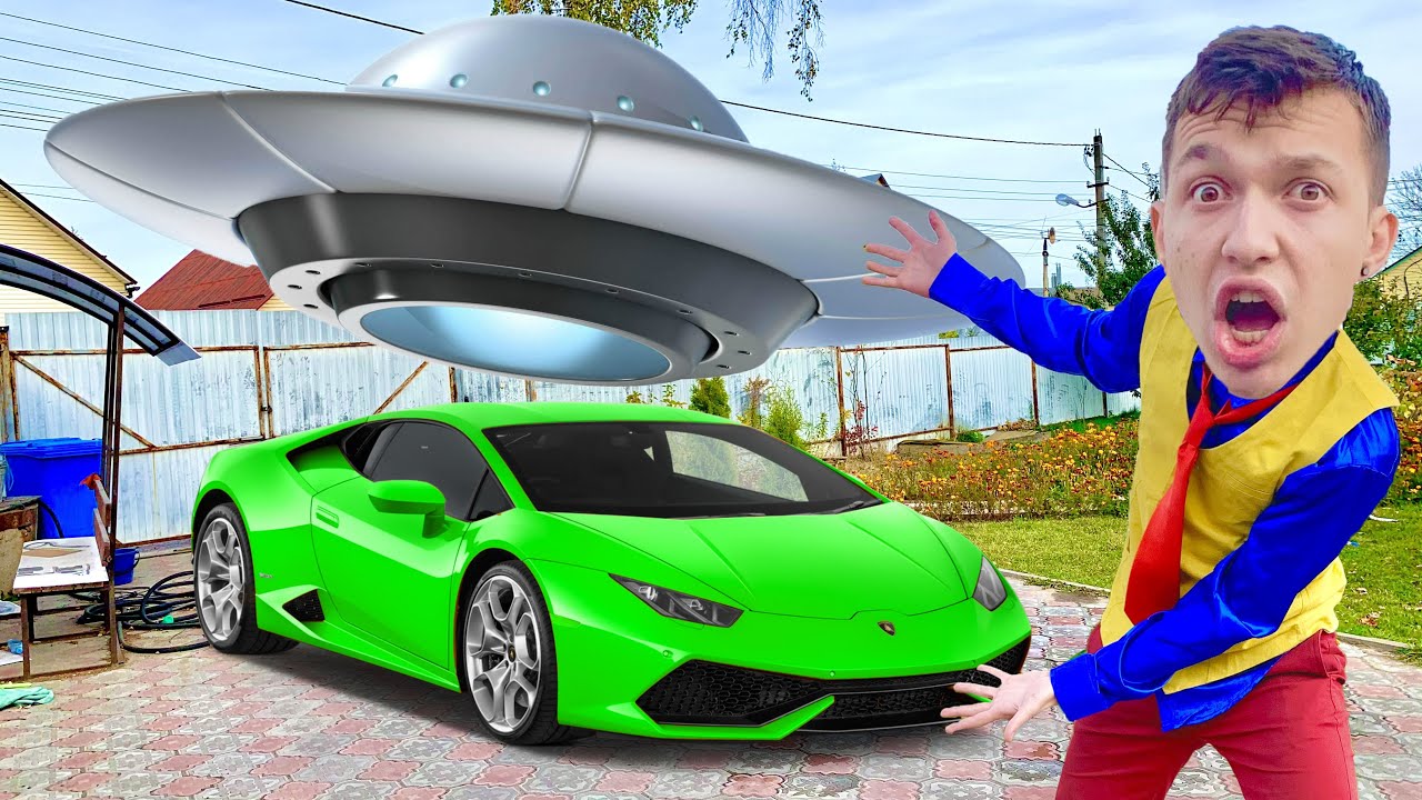 Mr. Joe found flying Spaceship that gave Car Lamborghini Huracan 13+