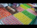 화려하고 달콤한! 수제로 대량생산하는 12종 화과자 (정항우케익) Homemade Japanese sweets in a confectionery factory