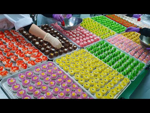Видео: Домашние японские кондитерские изделия в больших количествах / Корейская пищевая фабрика