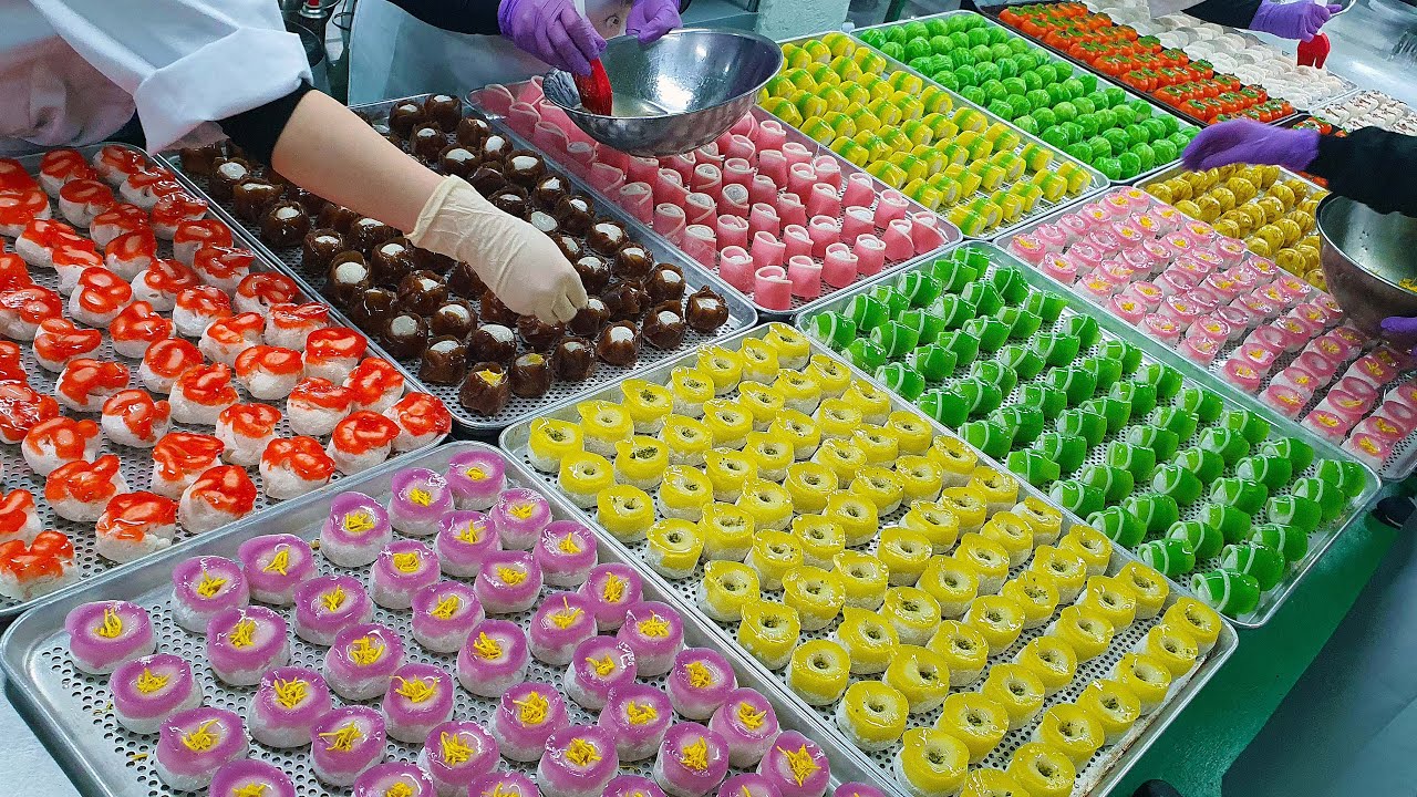 Домашние японские кондитерские изделия в больших количествах / Корейская пищевая фабрика