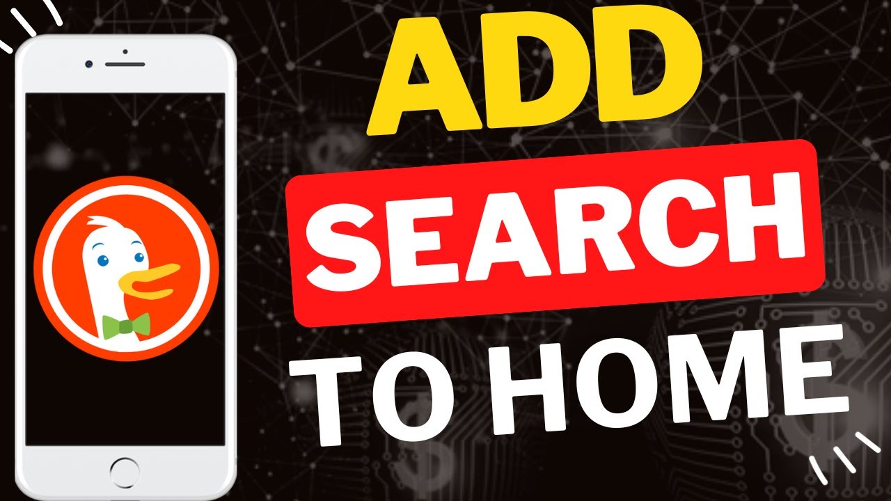 Как добавить поиск DuckDuckGo на главный экран