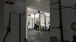 hi.after a longe time🫠4RFT #wallball #kbswing#shuttlerun #situps . #crossfit