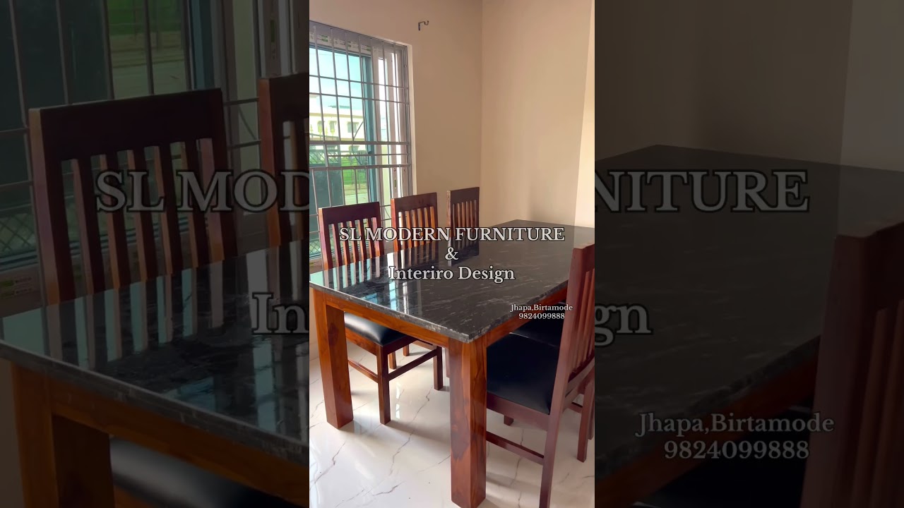 Dinning table set with granite top ❤️🙏 