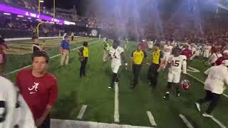 Alabama Football loses to Vanderbilt at FirstBank Stadium, fans rush the field