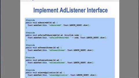 AdMob: Getting Started on Android