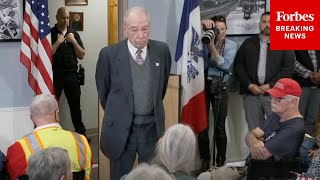 MUST WATCH: Town Hall Attendees Passionately Pepper Grassley With Questions About Abrego Garcia