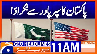 𝗣𝗮𝗸𝗶𝘀𝘁𝗮𝗻 𝘁𝗼 𝗙𝗮𝗰𝗲 𝗨𝗦𝗔 in T20 World Cup Today | Crucial Clash | Geo News 11AM Headlines | 10 Feb 2026