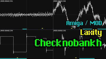 Laxity - "Checknobankh" (Commodore Amiga / MOD, 1993) [Oscilloscope Visualization]